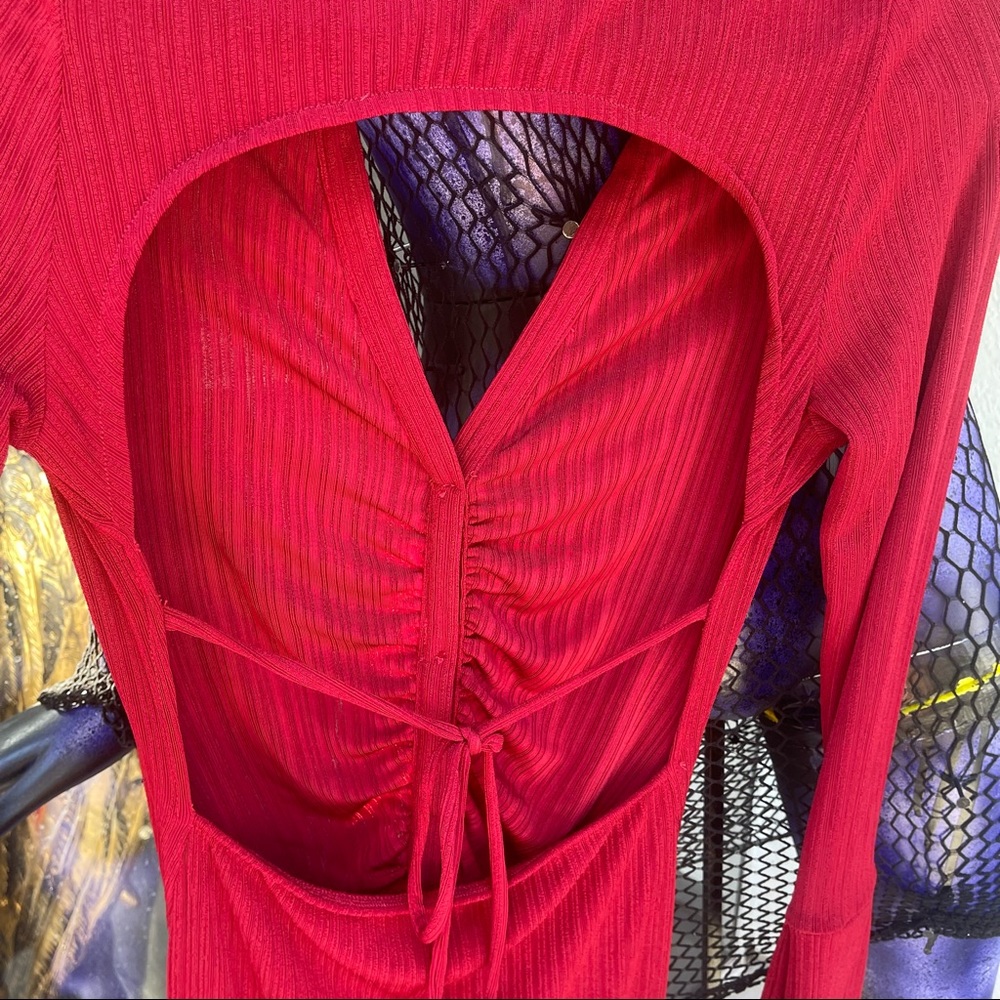 ENDLESS BLU RED DRESS - Picture 3 of 3